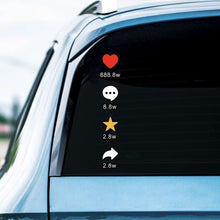 Load image into Gallery viewer, Creative Red Heart Car Window Decal Windshield Rear Window Sticker Personalized Vehicle Exterior Decoration Sticker