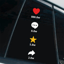 Load image into Gallery viewer, Creative Red Heart Car Window Decal Windshield Rear Window Sticker Personalized Vehicle Exterior Decoration Sticker