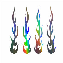 Load image into Gallery viewer, 4Pcs Reflective Car Motorcycle Sticker Scratch Cover Decal Motorcycle Auto Scratch Flame Repair Modification Sticker