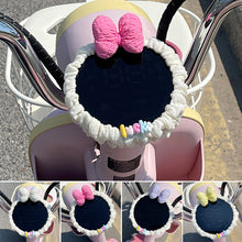 Load image into Gallery viewer, Cute Motorcycle Bowknot Dashboard Cover Anti-Scratch Electric Scooter Puff Soft Display Protector Decoration E-Bike Accessory Scratch Resistant