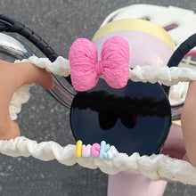 Load image into Gallery viewer, Cute Motorcycle Bowknot Dashboard Cover Anti-Scratch Electric Scooter Puff Soft Display Protector Decoration E-Bike Accessory Scratch Resistant