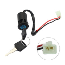 Load image into Gallery viewer, Motorcycle Modified Ignition Key Switch 2 Wire 28mm Hole for Moped ATV Dirt Bike Accessory Electric Go-Kart On/Off Tool Durable