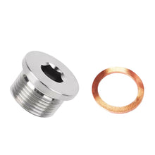 Load image into Gallery viewer, Universal Car Oxygen O2 Sensor Adapter Stepped Mounting Plug M18x1.5 Thread w/Copper Washer Stainless Steel for Exhaust System Fit