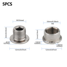 Load image into Gallery viewer, 5Pcs M8 Bicycle Threaded Crankset Bolts Single Double Triple Bicycle Chainring 6.5/8.5mm Height MTB Road Crankset Fixing Nuts