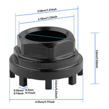 Load image into Gallery viewer, Bicycle Drive-side Bottom Bracket Eight Notch Tool for ISIS BB Cups Install e-Bike 8 Teeth Fitting Chainring Lockring Removal Sleeve