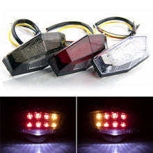 Load image into Gallery viewer, Universal LED Motorcycle Tail Light Motorbike Rear Brake Stop Turn Signal Lamp License Plate Light For Motocross ATV Dirt Bike 12V