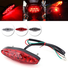 Load image into Gallery viewer, Universal 12V Motorcycle Tail Lights License Plate Rear Taillight Motor Equipments Motorcycle Brake Stop Lamp Accessories