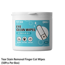 Load image into Gallery viewer, 50/150Pcs Pet Wipes Tear Stain Remover Ear Cleaner & Dental Wipes Disposable Non-Woven Dog Cat Eye Ear Oral Care Grooming Wipes