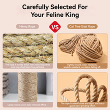 Load image into Gallery viewer, DIY Cat Scratch Post Replacement Sisal Rope Natural 4mm/6mm for Cat Tree Scratcher Stand Climbing Wrapping Rope Cat Supplies