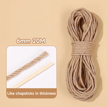 Load image into Gallery viewer, DIY Cat Scratch Post Replacement Sisal Rope Natural 4mm/6mm for Cat Tree Scratcher Stand Climbing Wrapping Rope Cat Supplies