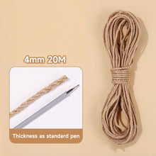 Load image into Gallery viewer, DIY Cat Scratch Post Replacement Sisal Rope Natural 4mm/6mm for Cat Tree Scratcher Stand Climbing Wrapping Rope Cat Supplies