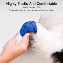 Load image into Gallery viewer, Pet Dog Self-Adhesive Elastic Bandage Wrap Anti-Dirty Paw Protector Bitter Taste Prevents Chewing Outdoor Walking Foot Cover