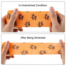 Load image into Gallery viewer, Pet Dog Self-Adhesive Elastic Bandage Wrap Anti-Dirty Paw Protector Bitter Taste Prevents Chewing Outdoor Walking Foot Cover
