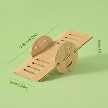 Load image into Gallery viewer, Wooden Hamster House Hideout Small Animal Hideaway Platform Ladder Climbing Toy Real Wood Cage Decor for Hamster Bird Parrot