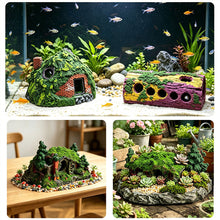 Load image into Gallery viewer, Pumpkin Tree Stump Aquarium Decoration Fish Shrimps Shelter House Landscaping Ornaments Decor Fish Tank Submarine Cave Decor