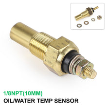 Load image into Gallery viewer, Universal Car Water Temperature 1/8 Npt Coolant Oil Temp Sensor Electrical Sender Transmission Sensor Electric Gauge 0-300f
