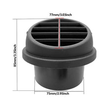 Load image into Gallery viewer, 42/60/75/90mm Car Heater Ducting Reducer Hose Tube Connector Heater Ducting Round Flat Pipe Joiner Connector for Eberspacher Webasto