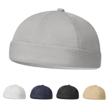 Load image into Gallery viewer, Men's Brimless Mesh Beanie Cap Summer Hat Adjustable Breathable Quick Drying Cooling Stretch Hat For Cycling Running Accessories