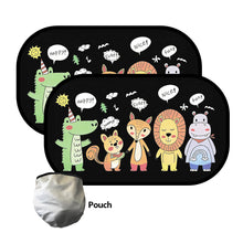 Load image into Gallery viewer, 2Pcs Car Sun Shade Side Window Windscreen Roof Window UV Protection Auto SunShade Curtain For Children Adults Adsorption SunShade Cover