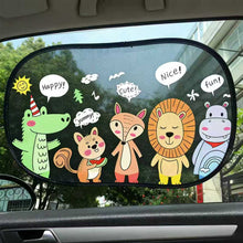 Load image into Gallery viewer, 2Pcs Car Sun Shade Side Window Windscreen Roof Window UV Protection Auto SunShade Curtain For Children Adults Adsorption SunShade Cover