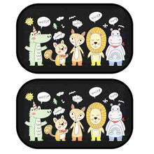 Load image into Gallery viewer, 2Pcs Car Sun Shade Side Window Windscreen Roof Window UV Protection Auto SunShade Curtain For Children Adults Adsorption SunShade Cover