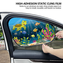 Load image into Gallery viewer, 2Pcs Car Sun Shade Side Window Cover Windscreen Roof Window Folding Visor Cartoon UV Protection Sun Visor Protector Cover Auto Accessories
