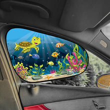 Load image into Gallery viewer, 2Pcs Car Sun Shade Side Window Cover Windscreen Roof Window Folding Visor Cartoon UV Protection Sun Visor Protector Cover Auto Accessories