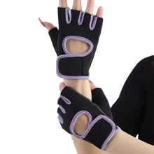 Load image into Gallery viewer, 1Pair Non-Slip Breathable Half Finger Fitness Hand Palm Sports Gloves Shock-absorbing for Cycling Weightlifting Bodybuilding Training