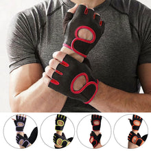 Load image into Gallery viewer, 1Pair Non-Slip Breathable Half Finger Fitness Hand Palm Sports Gloves Shock-absorbing for Cycling Weightlifting Bodybuilding Training