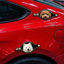 Load image into Gallery viewer, Funny Dog Car Sticker Scratch Cover Bumper Decal for Vehicle Cute Cartoon PVC Vinyl for Car Motorcycle Scooter Waterproof UV Resistant
