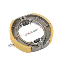Load image into Gallery viewer, Electric Scooter Motorcycle Brake Shoes for Electric Scooter Motorcycle Front Rear Drum Brake Linings 80mm 90mm 110mm 130mm For AG50 CG125 Compatible Replacement Part
