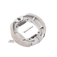 Load image into Gallery viewer, Electric Scooter Motorcycle Brake Shoes for Electric Scooter Motorcycle Front Rear Drum Brake Linings 80mm 90mm 110mm 130mm For AG50 CG125 Compatible Replacement Part