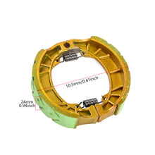 Load image into Gallery viewer, Electric Scooter Motorcycle Brake Shoes for Electric Scooter Motorcycle Front Rear Drum Brake Linings 80mm 90mm 110mm 130mm For AG50 CG125 Compatible Replacement Part