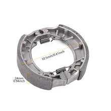 Load image into Gallery viewer, Electric Scooter Motorcycle Brake Shoes for Electric Scooter Motorcycle Front Rear Drum Brake Linings 80mm 90mm 110mm 130mm For AG50 CG125 Compatible Replacement Part