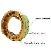 Load image into Gallery viewer, Electric Scooter Motorcycle Brake Shoes for Electric Scooter Motorcycle Front Rear Drum Brake Linings 80mm 90mm 110mm 130mm For AG50 CG125 Compatible Replacement Part