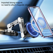 Load image into Gallery viewer, 15W Car Magnetic Wireless Charger Holder 360 Rotation Metal Adjustable Angle in Car Stand For Iphone 15 14 13 12 Pro Max Samsung
