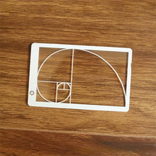 Load image into Gallery viewer, Viewfinder Ruler Golden Ratio Ruler For Clear Fibonacci Composition View Finder Viewer Photography Painting Art Tool