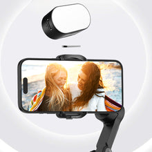 Load image into Gallery viewer, Mini RGB Magnetic Fill Light 3-stop Brightness 7 Color Adjustment Gimbal LED Video Photography Light for Phone Selfie