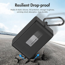 Load image into Gallery viewer, Silicone Protective Cover for DJI Mic Mini Microphone Charging Case Anti Drop Anti Scratch Storage Box with Carabiner