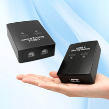 Load image into Gallery viewer, USB Switch 2 Port Manual USB HUB Two Computers Share U Disk Printer Devices Two In One Out USB2.0 Sharer