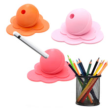 Load image into Gallery viewer, Novelty Melting Lollipop Style Pen Holder Stand Flower Base Silicone Organizer for Desk Stationery Stylus and Pencil Storage