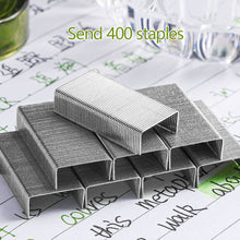 Load image into Gallery viewer, 360 Degree Rotatable Stapler for Students and Office Use Portable Desktop Stapler with 400pcs Staples for School Home and Document Binding
