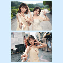 Load image into Gallery viewer, 360° Rotating Mini Bluetooth Selfie Stick Foldable Pocket Phone Stand with Wireless Remote for Live Streaming Photography