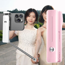 Load image into Gallery viewer, 360° Rotating Mini Bluetooth Selfie Stick Foldable Pocket Phone Stand with Wireless Remote for Live Streaming Photography