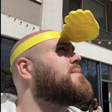 Load image into Gallery viewer, New Funny Giant Hand Palm Sun Hat Creative UV Protection Cap Adjustable Headband Novelty Photo Prop