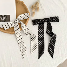 Load image into Gallery viewer, Fashion Dot Ribbon Silk Scarf Women Thin Neck Scarves Lady Small Shawls Bandana Narrow Female Neckerchief Dress Accessories