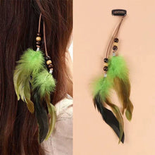 Load image into Gallery viewer, Bohemian Feather Hairband Women's Festive Masquerade Carnival Hippies Costume Indian Prom Gypsy Long Tassel Hair Accessories