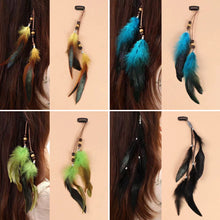 Load image into Gallery viewer, Bohemian Feather Hairband Women's Festive Masquerade Carnival Hippies Costume Indian Prom Gypsy Long Tassel Hair Accessories