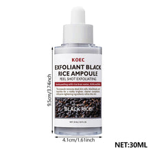 Load image into Gallery viewer, Exfoliant Black & White Rice Ampoule Facial Serum Peel Shot Exfoliating Brightening Remove Dead Skin Blackhead Facial Cleaning