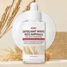 Load image into Gallery viewer, Exfoliant Black & White Rice Ampoule Facial Serum Peel Shot Exfoliating Brightening Remove Dead Skin Blackhead Facial Cleaning
